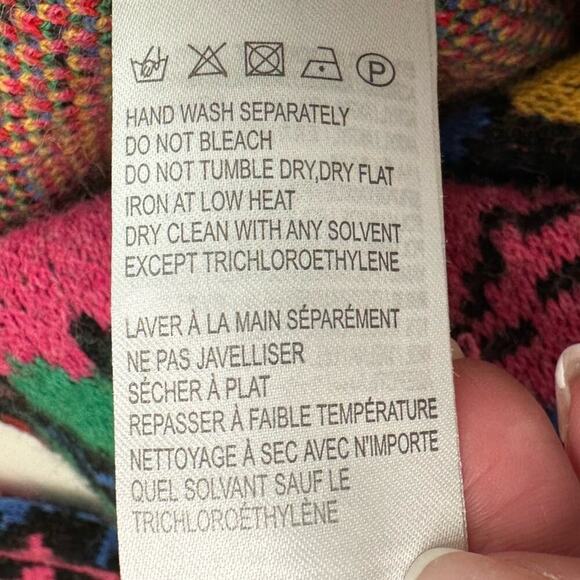 EUC | Farm Rio | Tropical Garden Long Sleeve Sweater Dress | Multi | Small - Picture 9 of 14